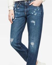 G-Star Raw Midge Saddle Boyfriend Jeans Distressed 25x30