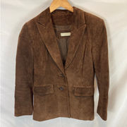 Lord & Taylor Leather Blazer Jacket size PS