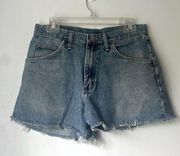 Wrangler Vintage  Cut Off Denim High Waist Jean Shorts 30"