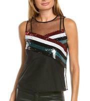 A/X Armani Exchange Sequin Mesh Top Size S New with tags