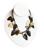 Cato fashions wooden leaf necklace NWT