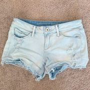 Articles Society Short 24 XS Denim Jean Distress Raw Hem Summer Casual Women