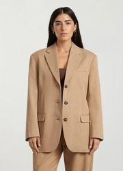 Everlane The 80s Blazer Ash Brown 4 New Womens Office Jacket