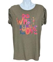 Do What You Love Bohemian Rolled Sleeve Tee Size XXXL