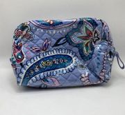 Vera Bradley Light Blue Paisley Cosmetic Bag with Lining