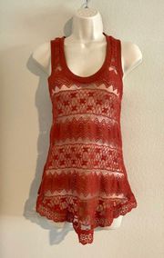 Like new  lace tank blouse. Sz S