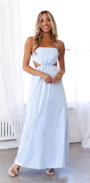 Should We Go Maxi Dress Blue