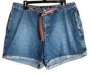 Venezia Jeans Clothing Co Denim 3 Pocket Shorts with Attached Adjustable Belt