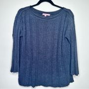 Calypso St. Barth Navy Blue Knit Sweater