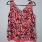 Romeo & Juliet Couture Women's Floral Tank Top Size Medium