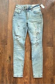 Maurice's  distressed/ripped jegging high rise jeans, size XS, NWT
