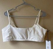 We Wore What Cami Bra Top in Off White Size Large
