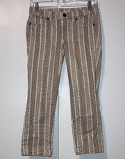 Anne Taylor Loft Modern Cuffed Crop Stretch Skinny Jeans 25 P 0 Petite Crop
