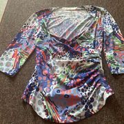 Tracy negoshian colorful blouse M