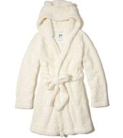 Hollister | Gilly Hicks White Sleep Sherpa Robe with Ears on Hood Size XS/S