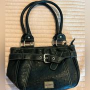 Leather black purse