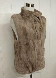 Sanctuary Surplus - Brown Faux Fur Full Zip Vest - Small ( AS-IS ) Cosplay