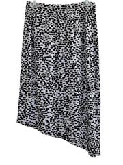 Premise Stretch Asymmetrical Geometric Black & White Skirt S