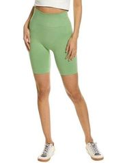 Weworewhat Women's Seamless Biker Shorts Solid Fair Green