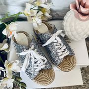 Sparkly Espadrille Slip Ons