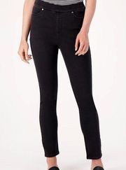 Isaac Mizrahi Divine black denim QVC pull on jeans size 12