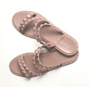 Olivia Miller Studded Double Strap Sandals Size 8