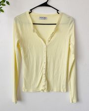 Button Down Lightweight Cardigan OS