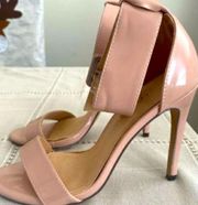 EUC Liliana pink/nude open-toe heels