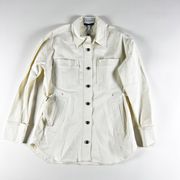 NEW Derek Lam IO Crosby Cotton Stretch Collared Button Front Button Front Jacket