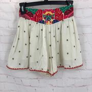 THML embroidered mini shorts XS