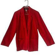 Pre Owned Women’s Sag Harbor Red Blazer Jacket Sz 10