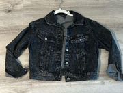 H&M Faded Black Denim Jacket S