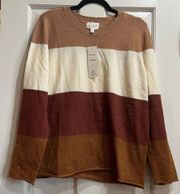 NWT  Pinque Cedar Combo Sweater Size Large