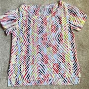 BCBGeneration Multi Colored Geo Print Blouse   Size Small