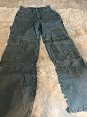 cargo ragged jeans