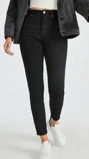 JustFab Black Skinny Jeans Size 28