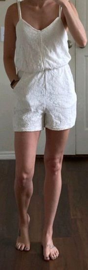 White Lace Romper