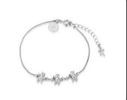 Disney Couture Kingdom Winnie the Pooh Charm Bracelet Silver Tone