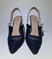 Navy Slingback Size 35.5