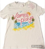 Lauren Conrad “Vamos a la Playa” Graphic T-Shirt, Size XS, NWT