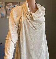 Women's Apt. 9 Trendy Sweatshirt with Side Zip, Cream XL, NWT