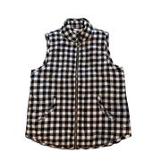 Mud Pie Brodie Vest Black and White Check Gingham