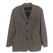 Harve Benard by Benard Holtzan Vintage Tweed Blazer Equestrian Fox Hunt Women's