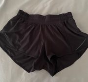 Lululemon Black Hotty Hot 2.5” Shorts