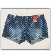 ARIZONA Jean co. Star Spangled denim short shorts Jr 17