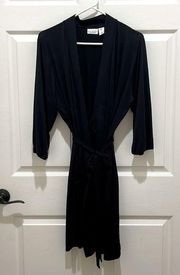 Max Studio Sleepwear Black Lightweight Robe