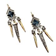 NEW Chloe + Isabel Amulet Mixed Metal Statement Drop Earrings