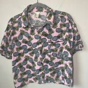 Forever 21 pink Pineapple Shirt in size large. Could be Pj or top.