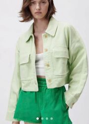 Light Green Denim Jacket