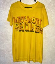 Earthbound Golden Yellow “Let Love Rule” Graphic Tee